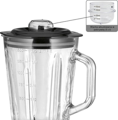 Blender ProfiCook, 800 W, 1.5 l, i hirtë