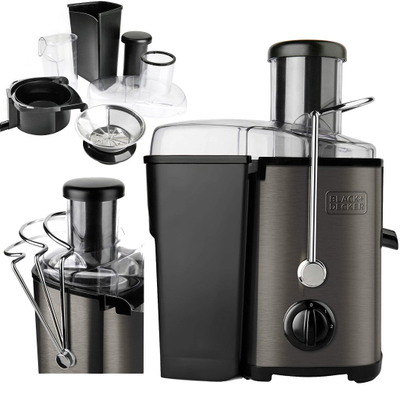 Shtrydhëse frutash Black &amp; Decker BXJE600E, 1.2L, 600W, gri