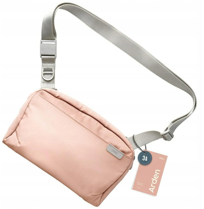 Çantë shpatulle Uniq Arden Sling 2L, pëlhurë, rozë