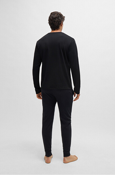 Set pizhame për meshkuj Hugo Boss, të zeza