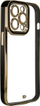 Mbrojtëse telefoni Hurtel Fashion Case për Samsung Galaxy A12 5G, xhel transparente, kornizë e artë, e zezë