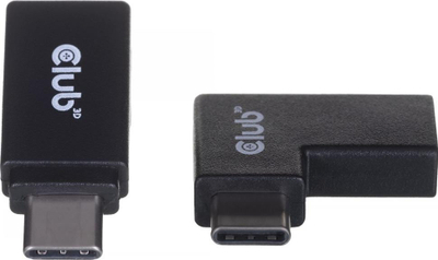 Adapter USB Club 3D CAC-1528, USB-C në USB-C, 4K, 100W, i zi