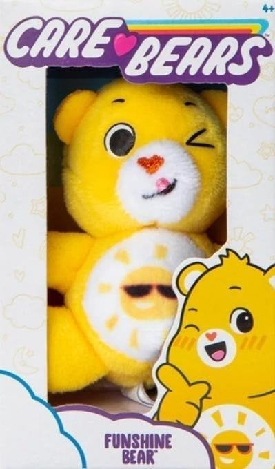Lodër pelushi Simba Care Bears Sunshine Bear, 35cm, e verdhë