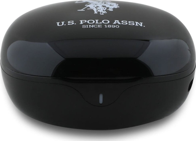 Kufje pa tel US Polo DH Logo, Bluetooth 5.4, kuti karikimi 250 mAh, të zeza
