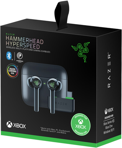Dëgjuese Razer Hammerhead HyperSpeed ​​(Xbox Licensed), të zeza