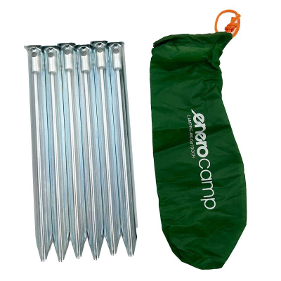 Kunë çadre Redcliffs Tent Pegs 1049427, 23 cm, set 6 copë, metalike, gri