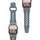 Rrip ore UAG Monarch Strap, për Apple Watch 49mm 45mm 44mm 42mm, cloud blue titanium