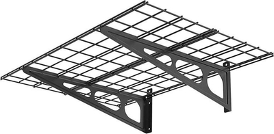 Raf muri Ergosolid PG24, çelik i ftohtë, mban deri 90 kg, i zi