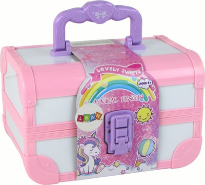 Set kozmetik loje Leantoys Beauty Set, kasë rozë