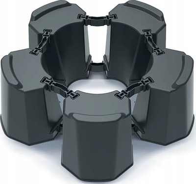 Модуларен основен сет под буре MODULAR BASECAN, пластика, антрацит