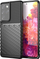 Mbulesë telefoni Hurtel Thunder Case për Samsung Galaxy S22 Ultra, gome TPU e butë, kapak i pasëm i zi