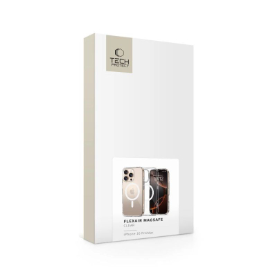 Mbrojtëse telefoni Tech-Protect FlexAir MagSafe, për iPhone 16 Pro Max, TPU, transparente