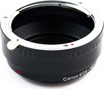 Adapter objektivi Pixco, Canon EF EF S në Sony E NEX, metalik