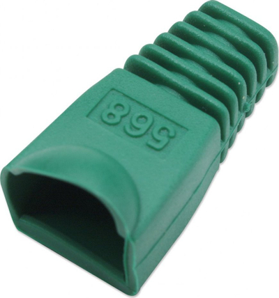 Mbrojtëse konektori RJ45 Intellinet 504409, 6.2mm, set 10 copë, e gjelbër