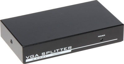 Ndarës VGA Gembird VGA SP 1/2, 2 porta, për monitorë VGA, gri