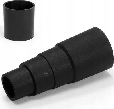 Adapter për fshesë industriale Scheppach LangeTools, Ø35 mm, reduktim në Ø32 mm, i zi