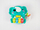 Lodër piano muzikore Smily, elefant, shumëngjyrëshe