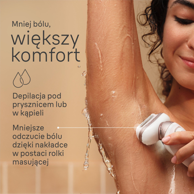 Epilator Braun Silk-épil Series 9 Flex 9-030, 3D, rezistent në ujë, i bardhë