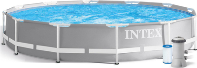 Pishinë kornizë Intex Garden Frame Pool, 366 x 76 cm, set 4 në 1, blu
