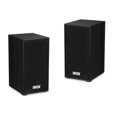 Bokse kompjuterike iBOX SP1, 2.0, me kabllo 3.5mm, të zeza