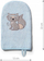 Leckë larje për bebe BabyOno Bamboo, bambus natyral, formë doreze, blu