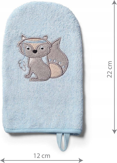 Leckë larje për bebe BabyOno Bamboo, bambus natyral, formë doreze, blu