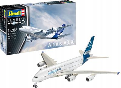 Model avioni Revell Airbus A380, set për ndërtim, shkallë 1:288