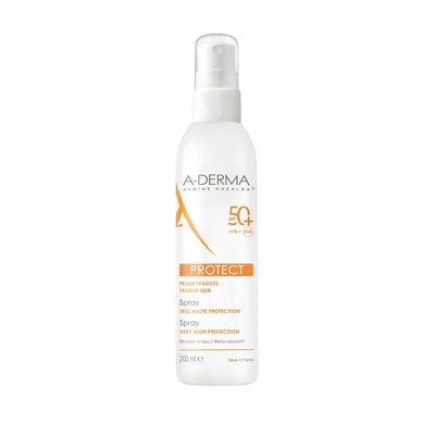Sprej për mbrojtje ndaj diellit A-Derma SPF 50+ Protect Sun Spray, 200 ml