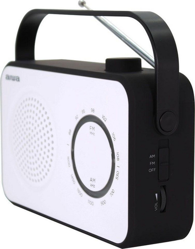 Портабилно радио Аива R-190, AM/FM, звучник 4 инчи, бело
