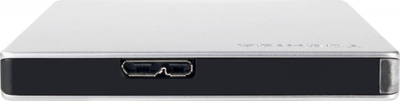 Hard disk i jashtëm Toshiba Canvio Slim, 1TB, USB 3.0, ngjyrë argjendi