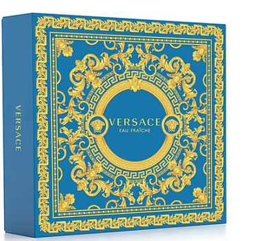 Set Versace: Eau de Toilette Eau Fraiche Man 50 ml + xhel dushi 50 ml + balsam pas-rroje 50 ml