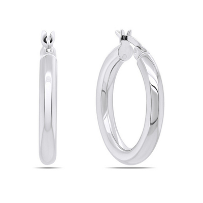 Vathë Brilio Silver Hoop EA236W