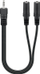 Përshtatës audio Goobay Y, 3.5 mm, 20 cm, i zi