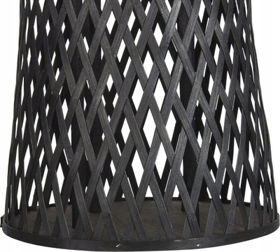 Fener dekorativ Beliani Lantern Mactan, dru bambuje, 58 cm, i zi