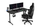 Tavolinë SENSE7 Nomad Classic 140cm x 60cm, e zezë