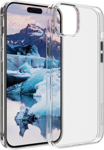 Mbrojtëse telefoni Dbramante1928 Greenland për iPhone 15 Plus, nga plastikë e ricikluar, transparente