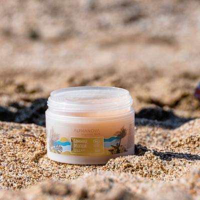 Scrub trupi Alphanova Sun Delicious Monoï, organik, 200 ml