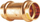 Фитинг бакарен за гас V-Press, 22mm, две излези женски