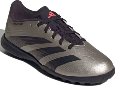 Këpucë futbolli adidas Predator League TF Jr IF6414, për kalamaj, për bar sintetik, gri me të zezë