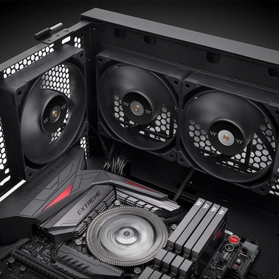 Ventilator kase Thermaltake TOUGHFAN 14, 140mm, set 2 copë, i zi