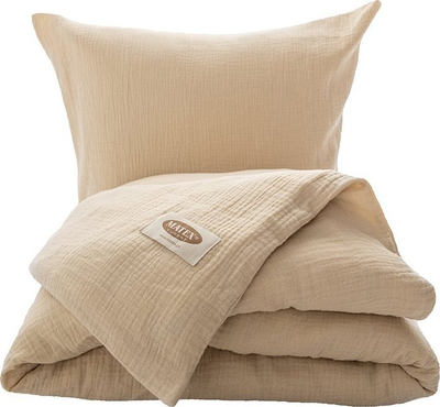 Set jorgani Matex Cotton Muslin Bedding, 160x200 cm, pambuk 100%, bezhë