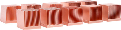 Ftohës bakri për RAM GPU Alphacool, 14 x 14mm, set 10 copë, ngjyrë bakri