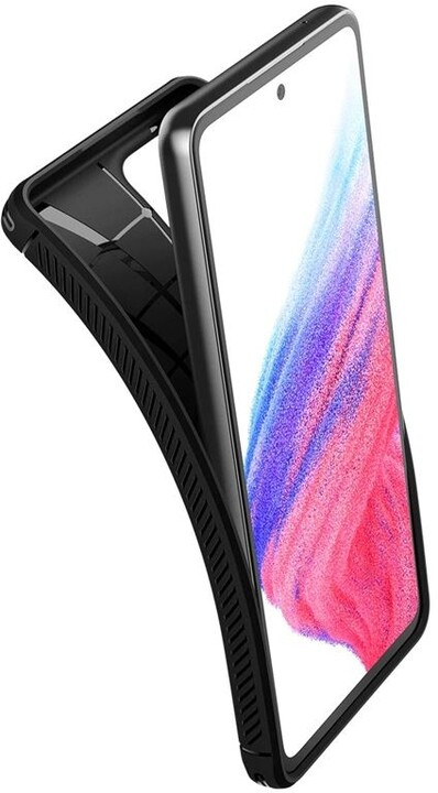 Mbrojtëse Spigen Rugged Armor për Samsung Galaxy A53 5G, e zezë