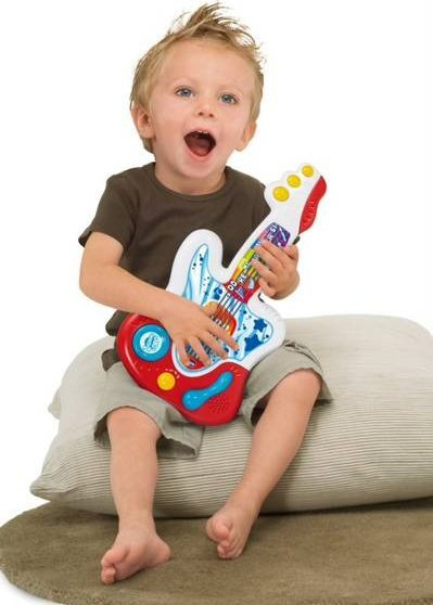 Lodër kitarë interaktive Chicco My First Guitar 50779, muzikore, për foshnje 9m+