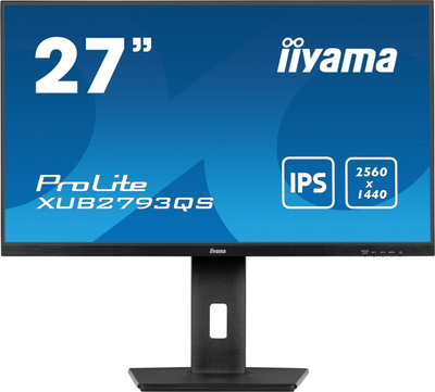 Monitor Iiyama ProLite XUB2793QS, 27", 2K WQHD IPS, i zi
