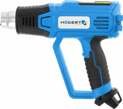 Pistoletë termike Högert Technik Heat Gun, 2000W, ekran LCD, blu