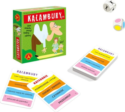 Lojë me letra Alexander Pocket Charades, për gjithë familjen, shumëngjyrëshe