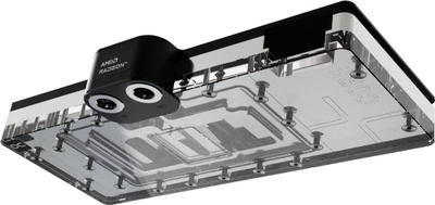 Bllok uji për GPU Alphacool Core RX 7900 XTX Reference, me backplate, transparent i zi