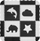 Dyshek puzzle shkumë Milly Mally Jolly 2x2, antirrëshqitës, gri