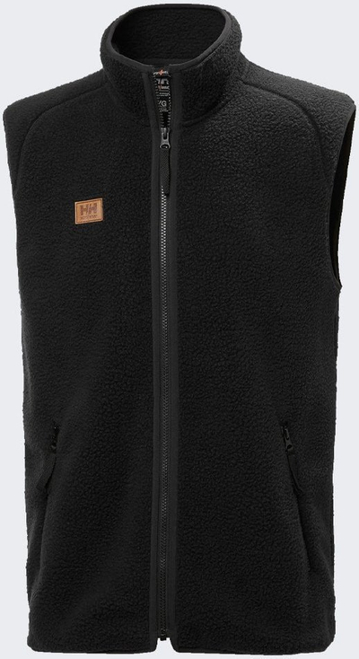 Флис елек Helly Hansen Heritage, топол, за секојдневно носење, црн